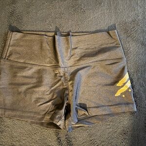 🖤💛 Savage Swim High-Rise Shorts – Gently Worn 💛🖤